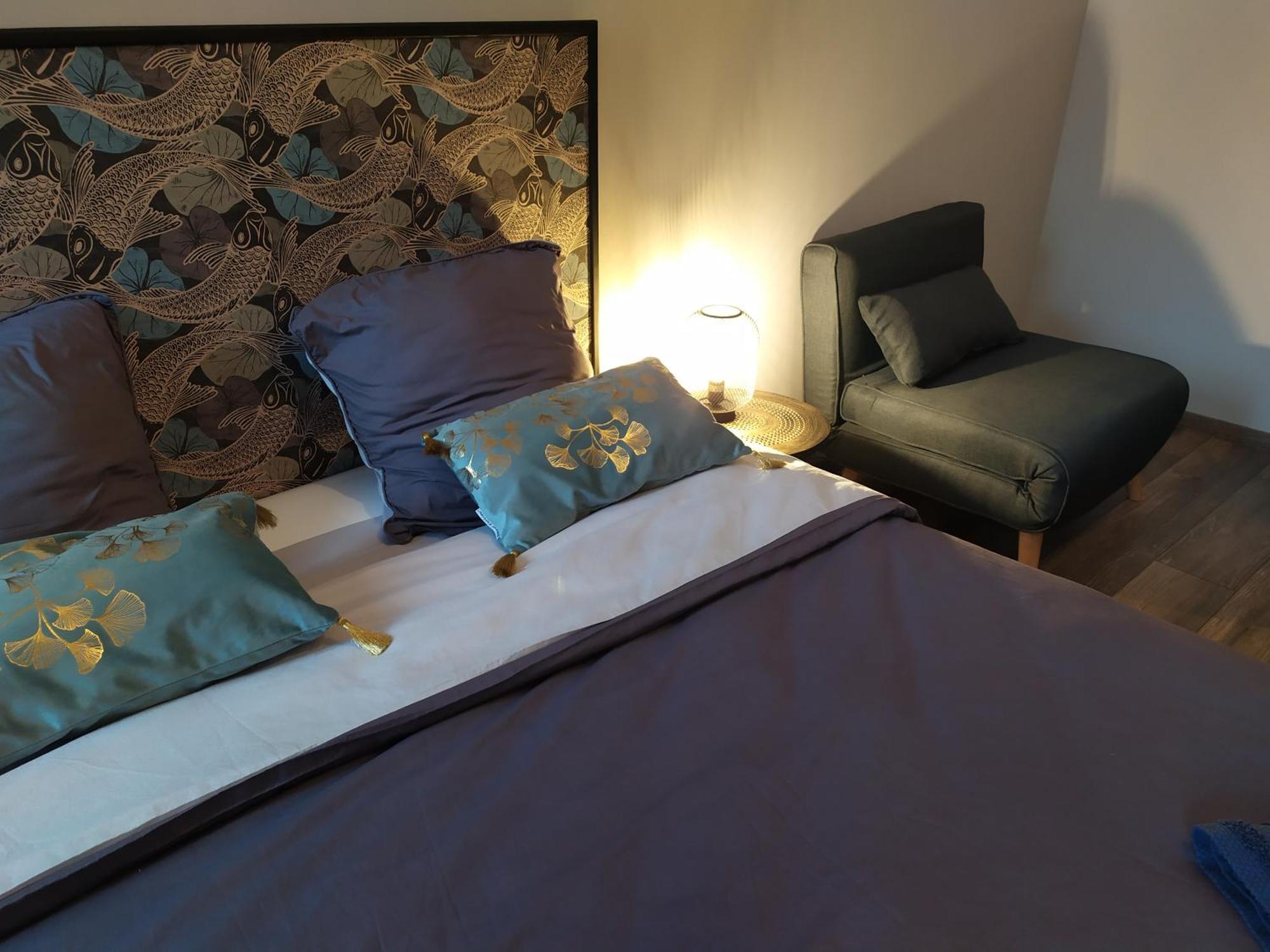 Chambres D'Hotes "Au Pied De La Bealiere" Montpezat-sous-Bauzon Rom bilde